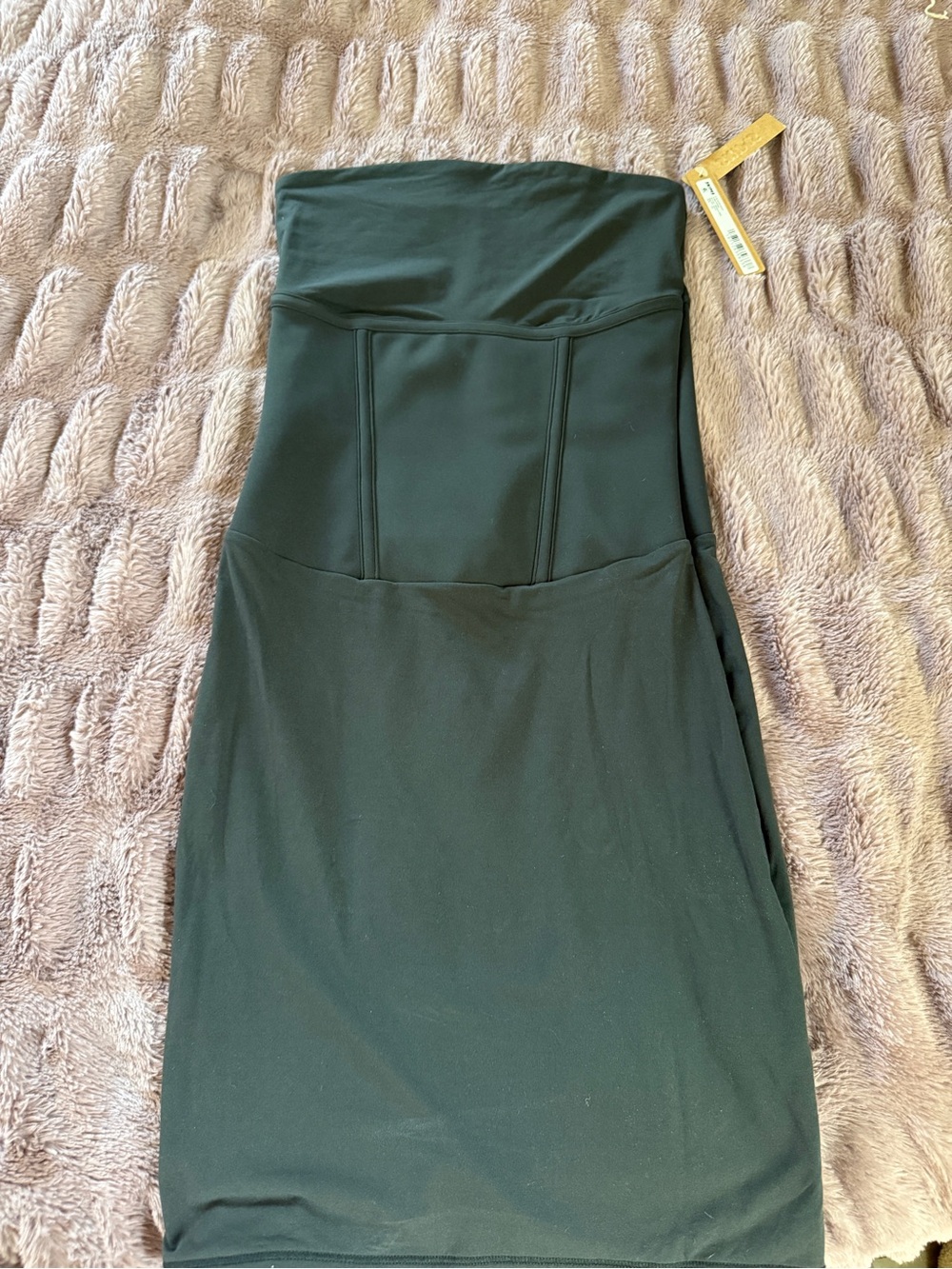 SKIMS Strapless Black Bodycon Dress